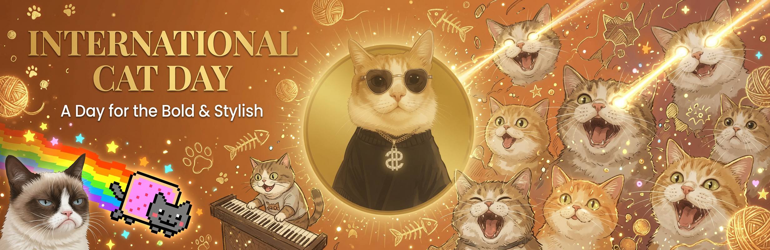 International Cat Day — Bold & Stylish